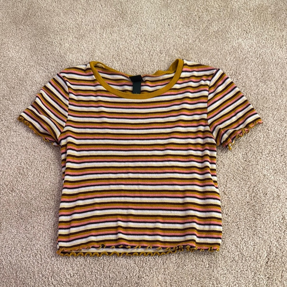 Wild Fable (Target) Striped Multicolor Women's Top